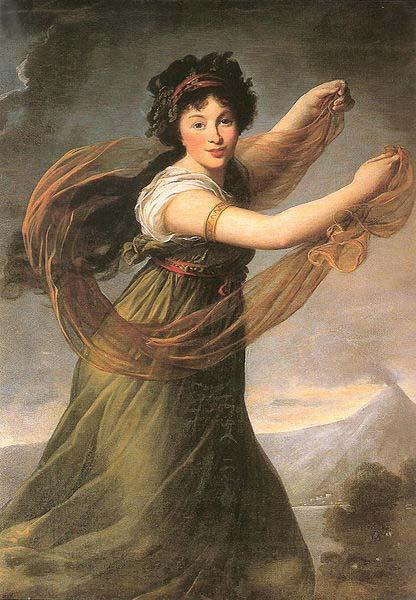 elisabeth vigee-lebrun Portrait of Pelagie Sapiezyna nee Potocka. China oil painting art